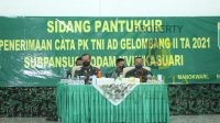 172 Pemuda Papua Barat Ikuti Sidang Pantukhir Penerimaan Cata PK TNI AD Gel. II TA. 2021 Subpanpus Kodam XVIII/Kasuari