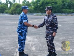 Danlanud Sultan Hasanuddin Sambut Kedatangan Kasal Kunjungan Kerja di Makassar