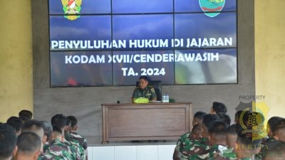 Tingkatkan Kesadaran Hukum: Anggota Kodim Mimika dan Keluarganya Ikuti Penyuluhan Hukum