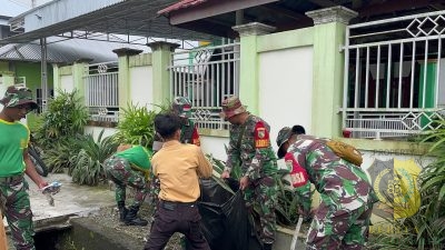 Kodim 1710/Mimika Gelar Karya Bakti Sambut HUT ke-79 TNI