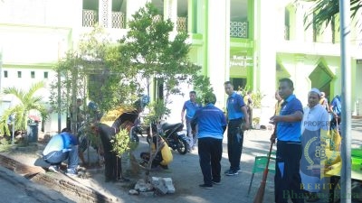 Lanud Sultan Hasanuddin Gelar Karya Bakti Pembersihan Fasilitas Umum