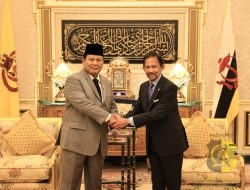 Menhan Prabowo Temui Sultan Hassanal Bolkiah di Istana Nurul Iman Bahas Kerja Sama Pertahanan