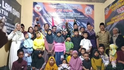 LSM GMBI DPW Teritorial Jawa Timur Gelar Santunan untuk Anak Yatim, Yatim Piatu, dan Dhuafa