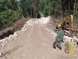 Komandan SSK TMMD Reguler ke-122 Kodim 1805/Raja Ampat Menunjukkan Taringnya