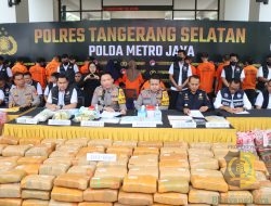 Polres Tangsel Ungkap Penyalahgunaan Narkotika: Sita 642 Kg Ganja, 7,8 Kg Sabu dan 1,1 Kg MDMA