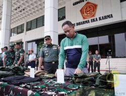 Panglima TNI Tinjau Gelar Bekal Kaporlap dan Kapsatlap Satgas Opsdagri 2025