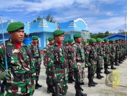 Kodim 1710/Mimika Bersama Satuan TNI Garnisun Timika Gelar Upacara Ziarah Rombongan