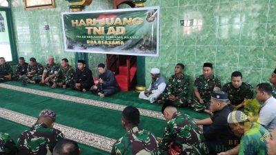 Prajurit Kodim 1710/Mimika Gelar Doa Bersama Secara Terpimpin Jelang Hari Juang TNI AD ke-79