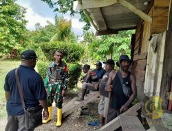 Babinsa Koramil 1710-06/Agimuga Sosialisasi Larangan Miras Kepada Masyarakat