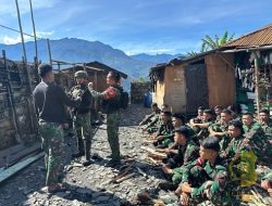 Pakum Satgas Yonif 715/Mtl Laksanakan Luhkum ke Seluruh Pos Satgas