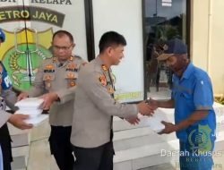 Kapolsek Kawasan Sunda Kelapa Berbagi Makanan Siap Santap