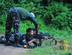 Personel Sathanlan Lanud Sultan Hasanuddin Gelar Latihan Menembak