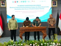 Panglima TNI Teken MoU dengan Kementerian Desa dan Pembangunan Daerah Tertinggal dan Badan Gizi Nasional