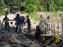 Progres Sasaran Fisik TMMD ke-123 Kodim 1510/Sula Capai Hasil Signifikan