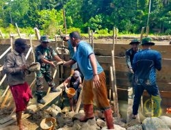 Satgas TMMD ke-123 Kodim 1510/Sula Kejar Target Pembangunan