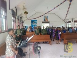 Mengabdi dan Berdoa: Momen Satgas Yonif 312 di Perbatasan Papua