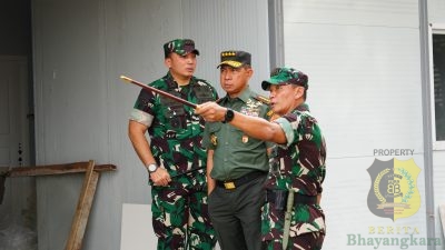 Panglima TNI Tinjau Pembangunan Fasilitas Prajurit di Brigif 17/Kostrad