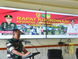 Dandim 1710/Mimika Pimpin Rapat Koordinasi Kesiapan Pelaksanaan TMMD ke-124 T.A. 2025