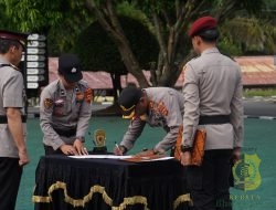 Kapolres OKU Timur Pimpin Serah Terima Jabatan