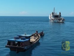 Bakamla RI Gagalkan Dugaan Penyelundupan Pasir Timah di Kepulauan Lingga