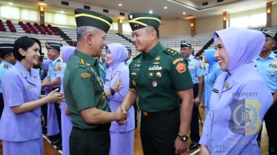 Mabes TNI Gelar Upacara Kenaikan Pangkat 76 Perwira Tinggi TNI