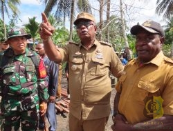 Kodim 1710/Mimika Gelar Upacara Pembukaan TMMD Reguler ke-124 di Kampung Pigapu