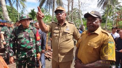 Kodim 1710/Mimika Gelar Upacara Pembukaan TMMD Reguler ke-124 di Kampung Pigapu