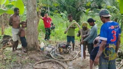 Pembuatan Sumur Bor TMMD ke-124 Kodim 1710/Mimika Mulai Dikerjakan