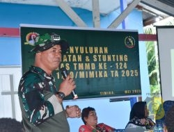 Satgas TMMD Kodim 1710/Mimika Edukasi Kesehatan dan Pencegahan Stunting