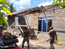 Satgas TMMD Mulai Renovasi Rumah Tidak Layak Huni di Desa Lako Akelamo