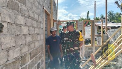 Dansatgas TMMD ke-124 Kodim 1501/Ternate Dampingi Tim Wasev Tinjau Sasaran TMMD