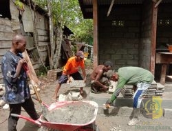Kebersamaan Satgas TMMD dan Warga: Gotong Royong Bangun Kampung Eratkan Persatuan