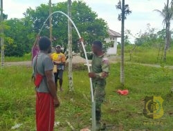 Satgas TMMD ke-124 Kodim 1710/Mimika Wujudkan Akses Air Bersih