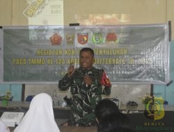 Satgas TMMD ke-124 Kodim 1501/Ternate Berikan Penyuluhan Wawasan Kebangsaan