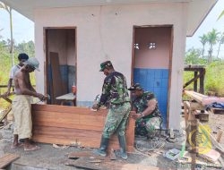 Satgas TMMD 124 Fokus Pemasangan Pintu MCK