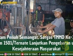 Satgas TMMD ke-124 Kodim 1501/Ternate Lanjutkan Pengeboran
