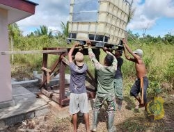 Satgas TMMD ke-124 Laksanakan Tahap Pemasangan Tandon Air Program Sumur Bor