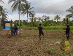 Satgas TMMD Hadirkan Fasilitas Voli Wujudkan Kesejahteraan Warga