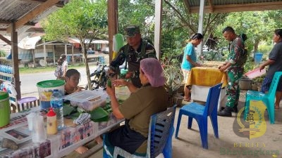 Satgas TMMD Berbaur Ciptakan Kedekatan dan Kemanunggalan