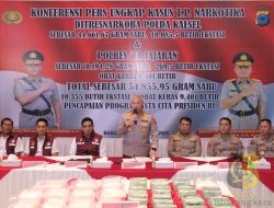 Polda Kalsel Ungkap Kasus Narkotika Besar: 54,8 Kilogram Sabu dan Ribuan Pil Ekstasi