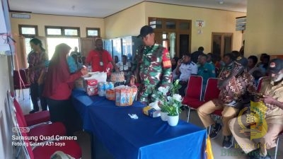 Babinsa Koramil Kokonao Melaksanakan Pendampingan Kegiatan Pembinaan Terpadu Kampung KB