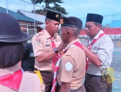 Kodim 1710/Mimika Tutup Persami Pramuka Wujudkan Generasi Berkarakter dan Disiplin