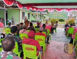 Koramil 1710-07/Mapurujaya Gelar Komsos Bersama Komponen Masyarakat