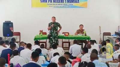 Babinsa Koramil Kuala Kencana Berikan Materi Wawasan Kebangsaan