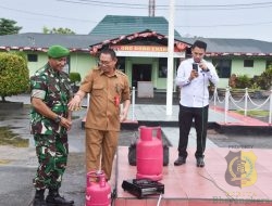 Prajurit Kodim 1710/Mimika dan Persit KCK Cabang XXXV Terima Sosialisasi Penggunaan Gas LPG