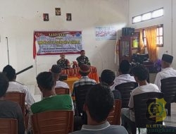 Satgas TMMD Kodim 1506/Namlea Sosialisasi Keamanan dan Ketertiban Masyarakat di Desa Hote