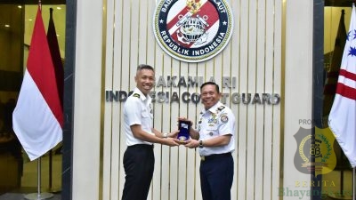 Kepala Bakamla RI Terima Kunjungan Commander MARSEC Republic of Singapore Navy