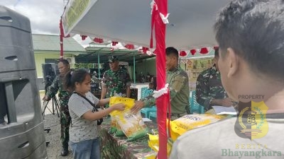 Gerakan Pangan Murah Kodim 1710/Mimika untuk Stabilitas Harga Beras