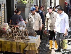 Panglima TNI Dampingi Presiden Prabowo Tinjau Lokasi Pasca Banjir di Bali