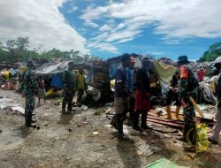 Babinsa Koramil Kuala Kencana Pantau TPA dan Imbau Pengelola Tetap Jaga Kebersihan